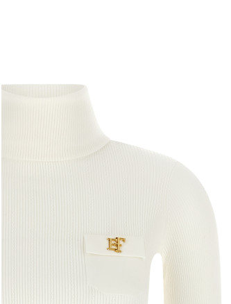 Свитер, кардиган ELISABETTA FRANCHI Turtleneck embroidery à jour (MK05B66E2360) #