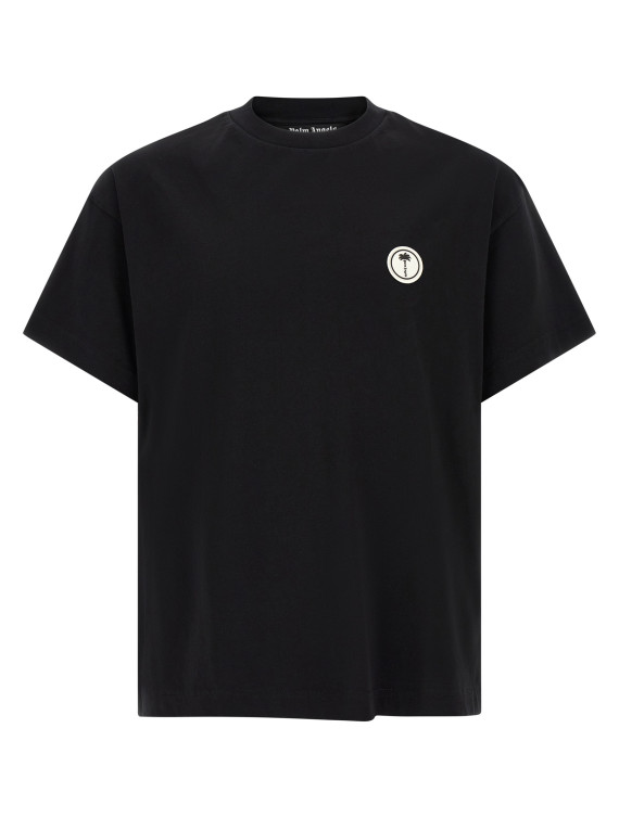 Футболка PALM ANGELS Logo patch t-shirt (PAMAA001JR0021003) #1