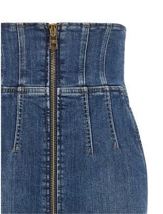 Миди ELISABETTA FRANCHI Denim skirt (GJ01N66E2139) #