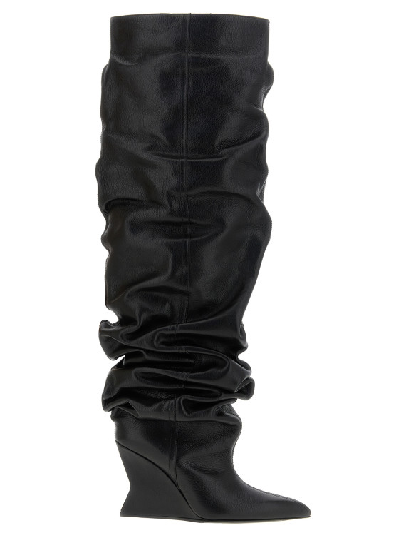 Сапоги выше колена BALMAIN Cuissardes leather (FN0TB169LSDX0DG) #1