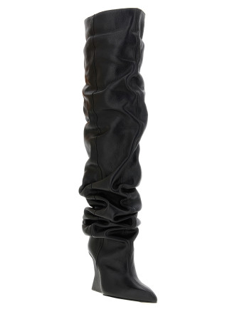 Сапоги выше колена BALMAIN Cuissardes leather (FN0TB169LSDX0DG) #