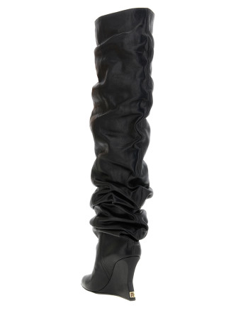Сапоги выше колена BALMAIN Cuissardes leather (FN0TB169LSDX0DG) #