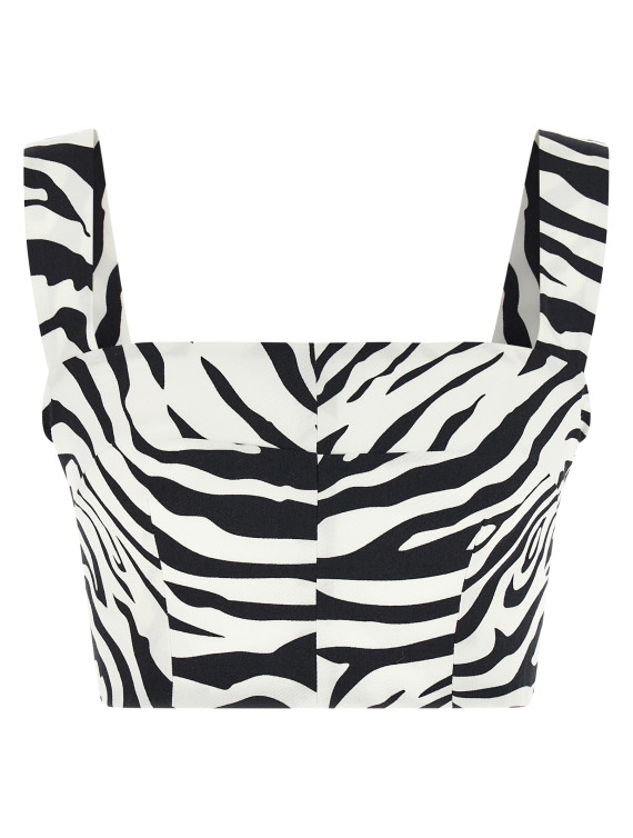 Вечерний топ DOLCE & GABBANA 'Zebra' (F74L3TFSFJ2HWAGN) #1