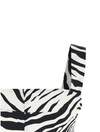 Вечерний топ DOLCE & GABBANA 'Zebra' (F74L3TFSFJ2HWAGN) #