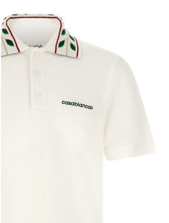 Поло CASABLANCA 'Laurel' (MPF26JTP49901WHITE) #