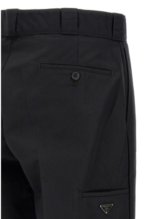 Шалбар PRADA Canvas pants with pleat (GEP272S1826287F0557) #