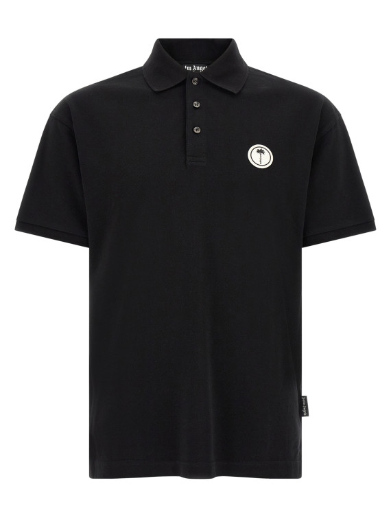Поло PALM ANGELS Logo patch polo shirt (PAMGB002FB0011003) #1