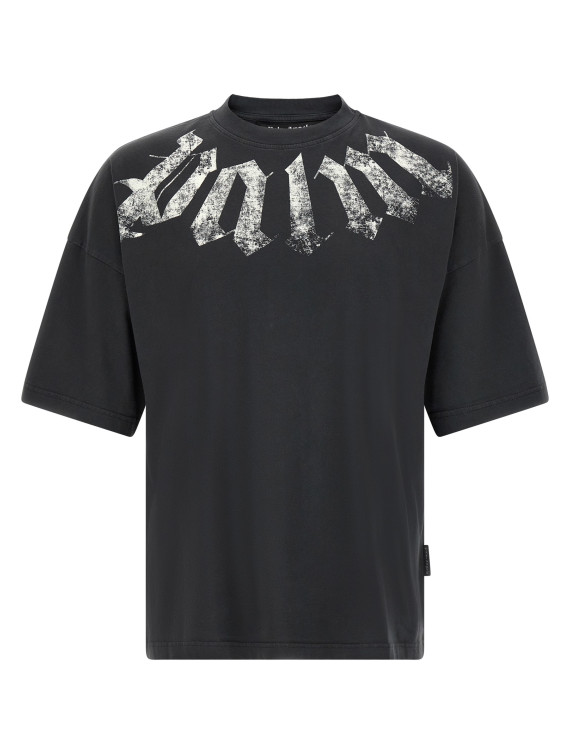 Футболка PALM ANGELS Craquelé gothic print t-shirt (PAMAA003JR0011003) #1