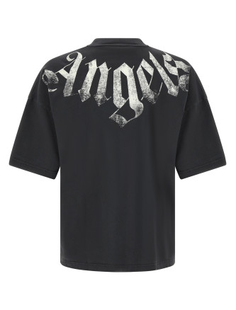 Футболка PALM ANGELS Craquelé gothic print t-shirt (PAMAA003JR0011003) #
