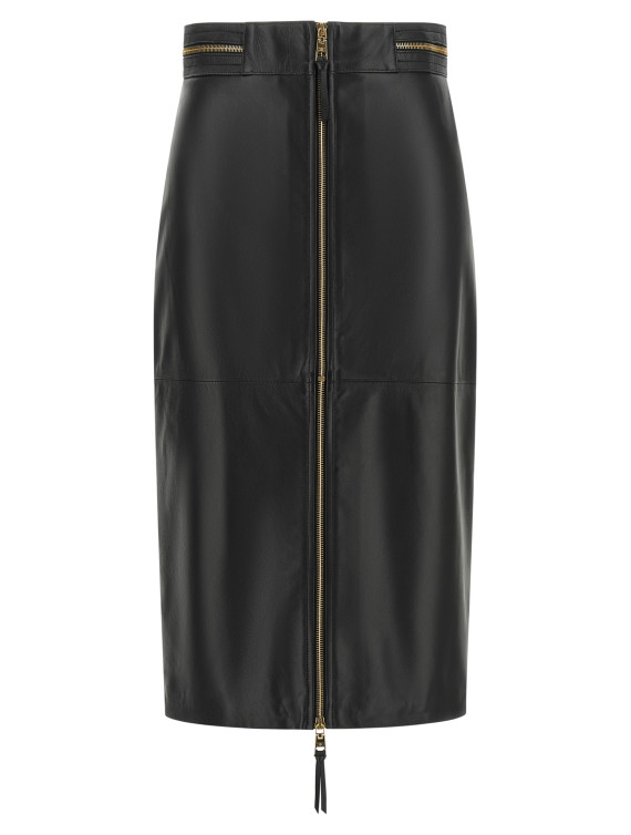 Миди ELISABETTA FRANCHI Leather skirt (GP01Z66E2110) #1