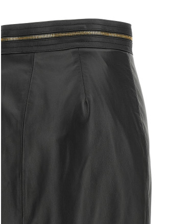 Миди ELISABETTA FRANCHI Leather skirt (GP01Z66E2110) #