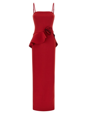 Макси ROTATE BIRGER CHRISTENSEN 3D floral detail dress