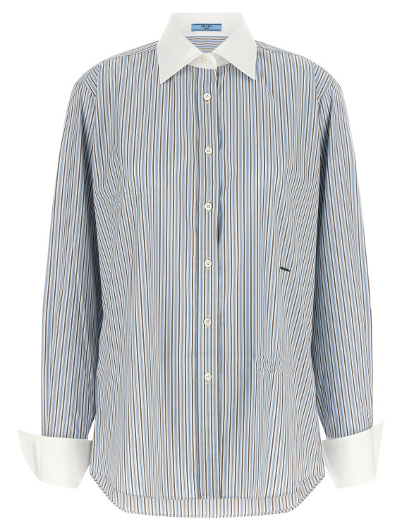 Striped poplin shirt (P465JRSOOO1H1KF0012) #1