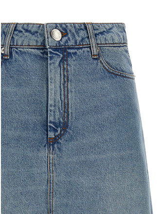 Миди AMI PARIS Trapeze skirt (FSK487DE0046480) #