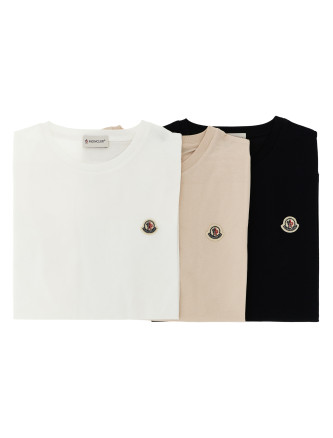 Футболка MONCLER ENFANT 3-pack Logo patch T-shirt