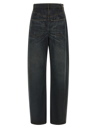 Джинсы MM6 MAISON MARGIELA Asymmetrical structure jeans