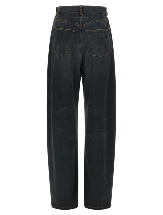 Джинсы MM6 MAISON MARGIELA Asymmetrical structure jeans (S52LA0257M30064962) #
