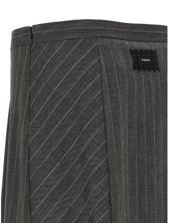 Макси PINKO Pinstripe skirt (107416A3FFIN4) #