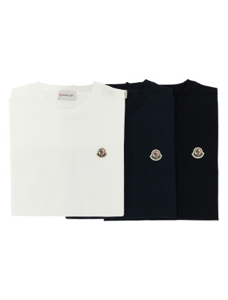 Футболка MONCLER ENFANT 3-pack Logo patch T-shirt