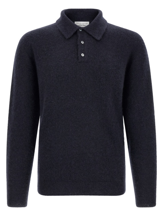 Поло ROBERTO COLLINA Cashmere and silk polo shirt (263MYB3200410) #1