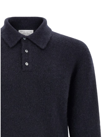 Поло ROBERTO COLLINA Cashmere and silk polo shirt (263MYB3200410) #