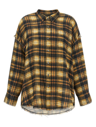 Рубашка, блузка R13 Raw cut hem shirt