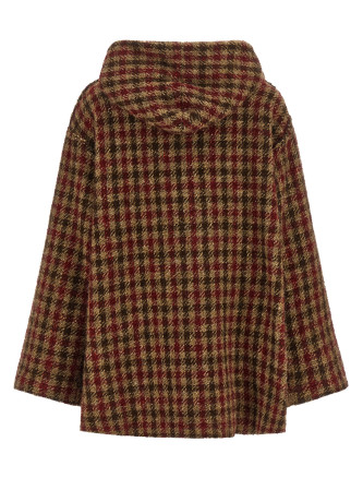 Повседневная куртка R13 Houndstooth check jacket (R13WR704R879AKHAKIREDCHECK) #