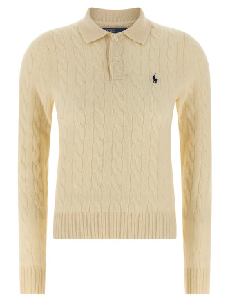 Поло POLO RALPH LAUREN Braided polo shirt