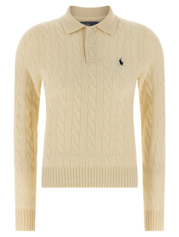 Поло POLO RALPH LAUREN Braided polo shirt (211972132001) #1