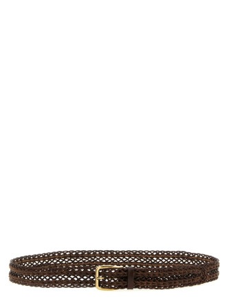 Ремень BRUNELLO CUCINELLI Braided calf belt