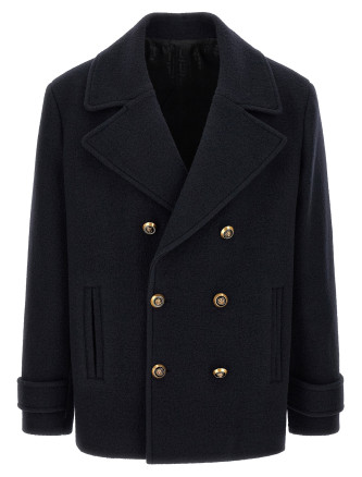 Пальто, тренч BALMAIN Wool caban