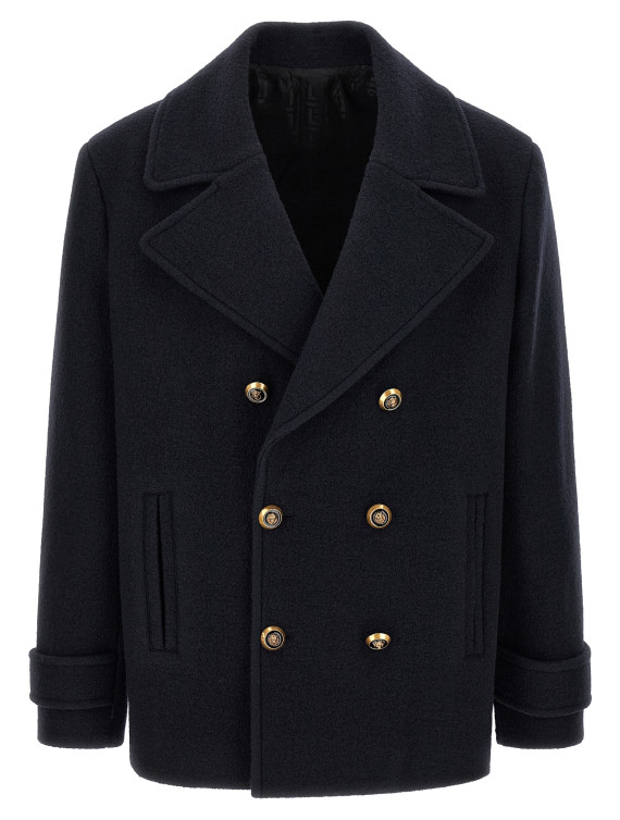Пальто, тренч BALMAIN Wool caban (HH1UA156WC706UC) #1