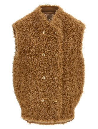 Мех, шуба TWIN SET Teddy soft vest