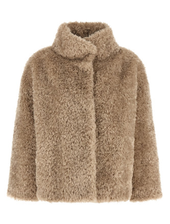 Мех, шуба HERNO Curled shearling effect coat