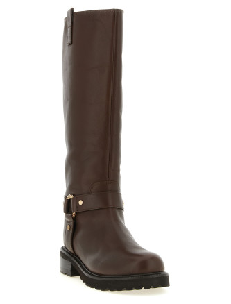 Биік етіктер TWIN SET Torchon ring boots (262TCP06413411) #