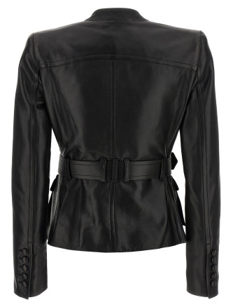 Былғары күртеше BALMAIN Leather Jacket (FF1SI630LD630PA) #