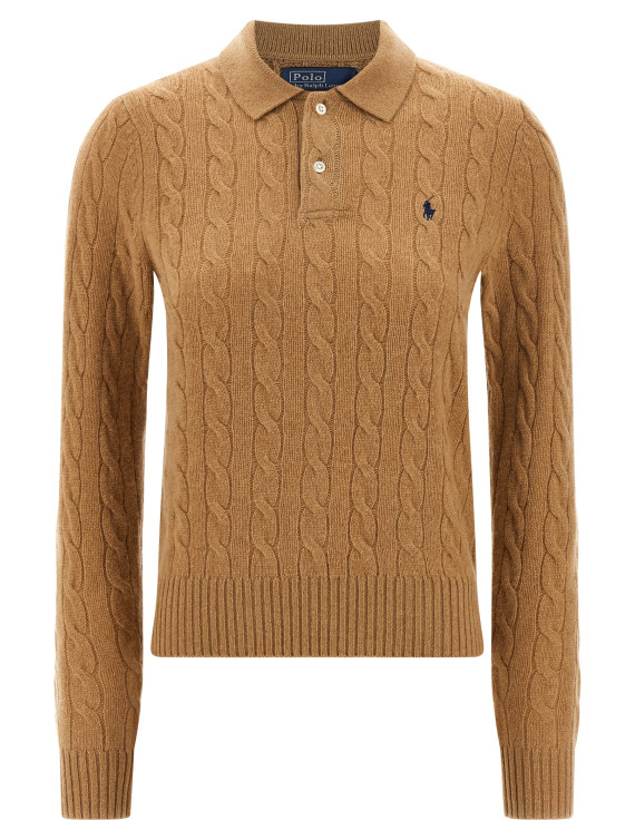 Поло POLO RALPH LAUREN Braided polo shirt (211972132002) #1