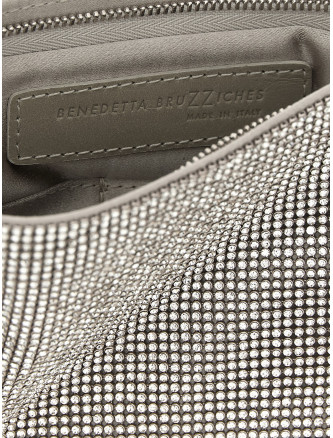 Клатч BENEDETTA BRUZZICHES 'Your Best Friend - La Petite' (0015019CRYSTALONSILVER) #
