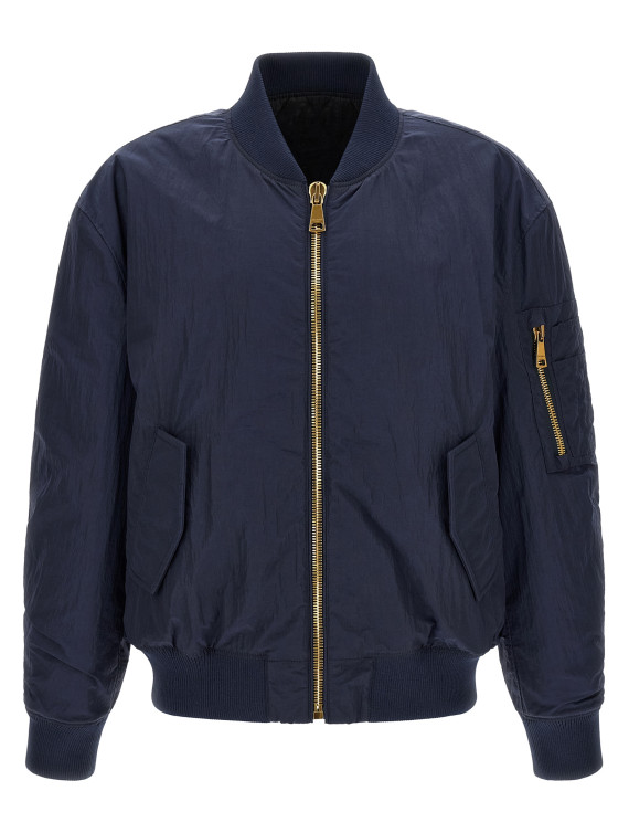 Бомбер күртеше BALMAIN Logo embroidery bomber jacket (HH1TFC55XM286DU) #1