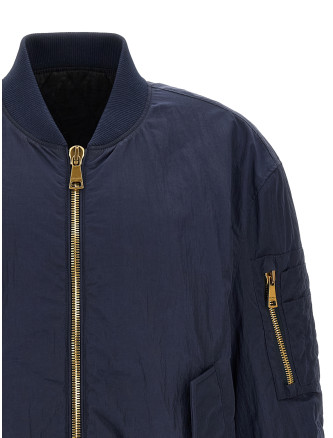 Бомбер күртеше BALMAIN Logo embroidery bomber jacket (HH1TFC55XM286DU) #