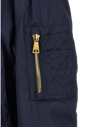 Бомбер күртеше BALMAIN Logo embroidery bomber jacket (HH1TFC55XM286DU) #