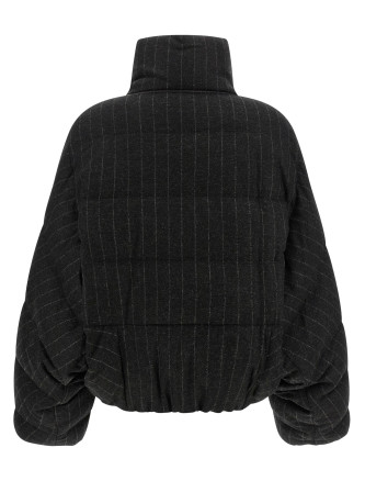 Пуховик BRUNELLO CUCINELLI Micro sequin pinstriped crop down jacket (MG5767484C520) #