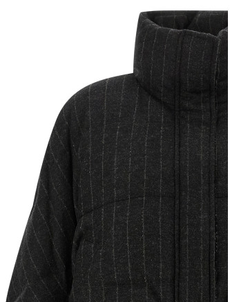 Пуховик BRUNELLO CUCINELLI Micro sequin pinstriped crop down jacket (MG5767484C520) #