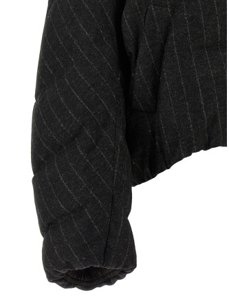 Пуховик BRUNELLO CUCINELLI Micro sequin pinstriped crop down jacket (MG5767484C520) #