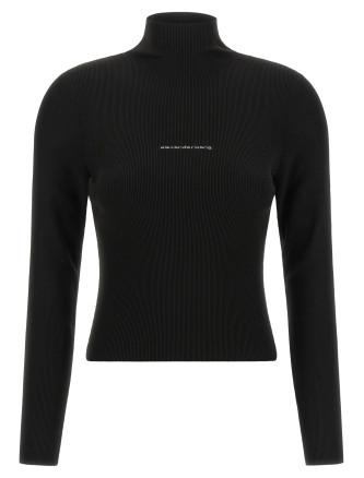 Свитер, кардиган ALEXANDER WANG Ribbed sweater with logo