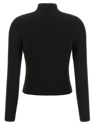 Свитер, кардиган ALEXANDER WANG Ribbed sweater with logo (1KC4261039001) #