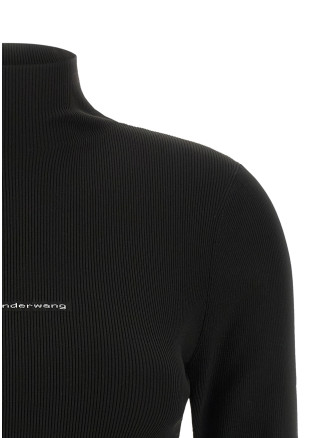 Свитер, кардиган ALEXANDER WANG Ribbed sweater with logo (1KC4261039001) #