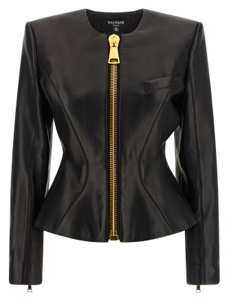Кожаная куртка BALMAIN Leather jacket