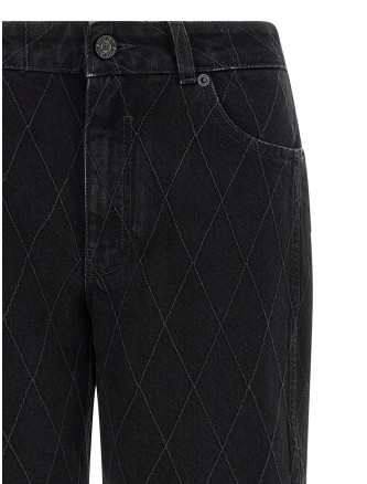 Джинсы BALMAIN Diamond-shaped jeans (HF1MI052DG130PC) #