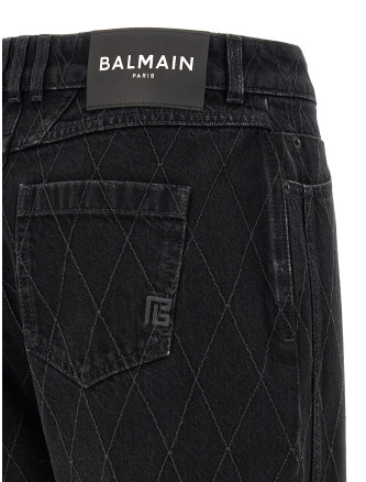 Джинсы BALMAIN Diamond-shaped jeans (HF1MI052DG130PC) #